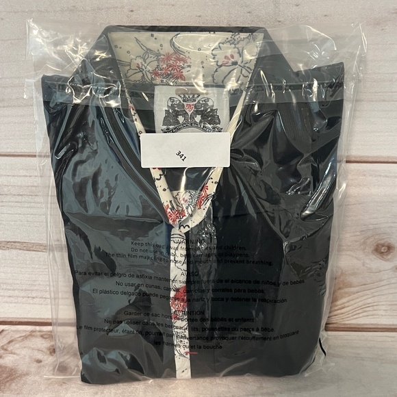 BG The Authentic Shirt Maker Men's XL Long Sleeve Black Button Up Shirt - Picture 10 of 10